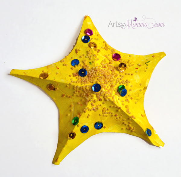 Starfish Craft for Kids + Template - Artsy Momma